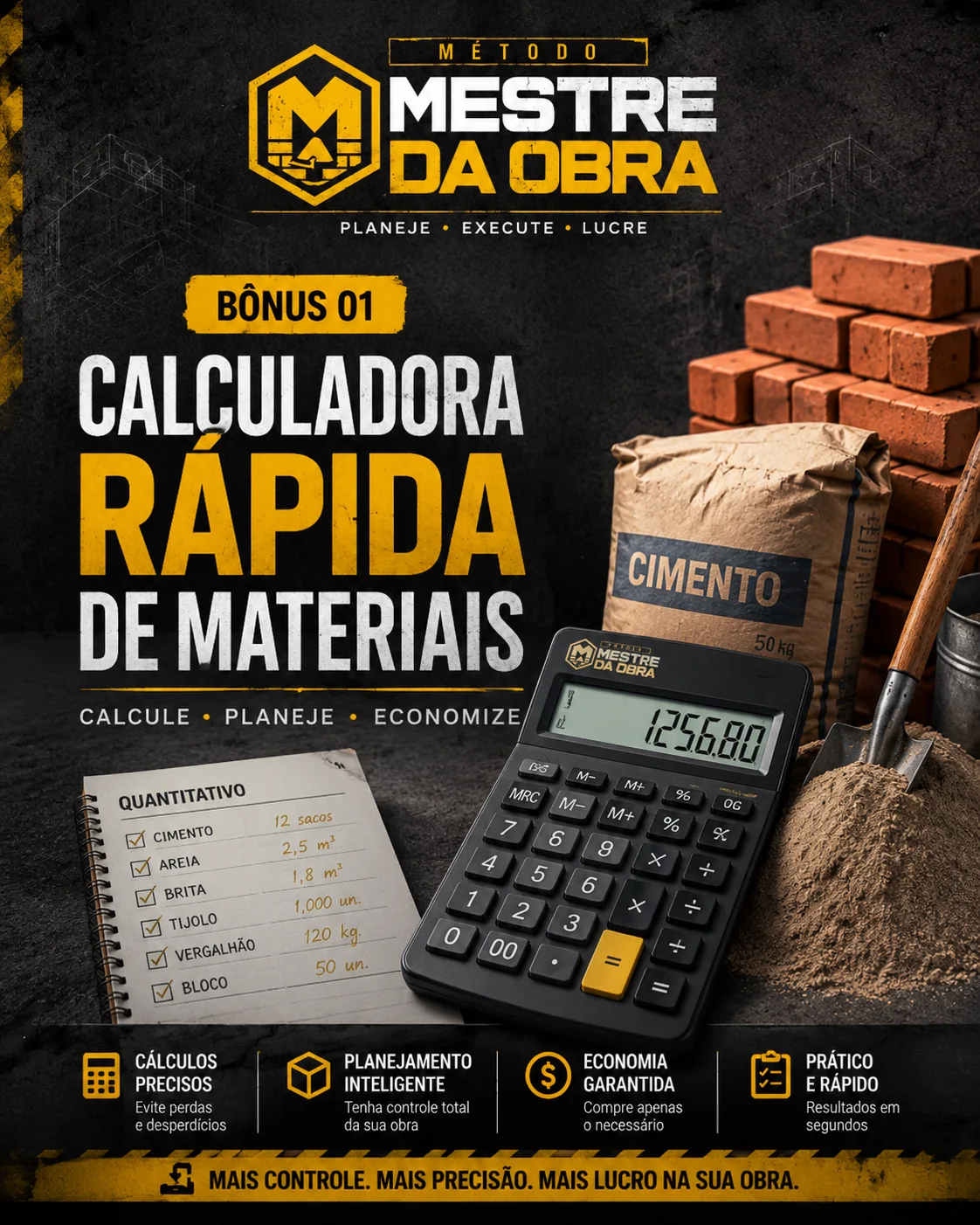 Bônus 01 — Calculadora Rápida de Materiais