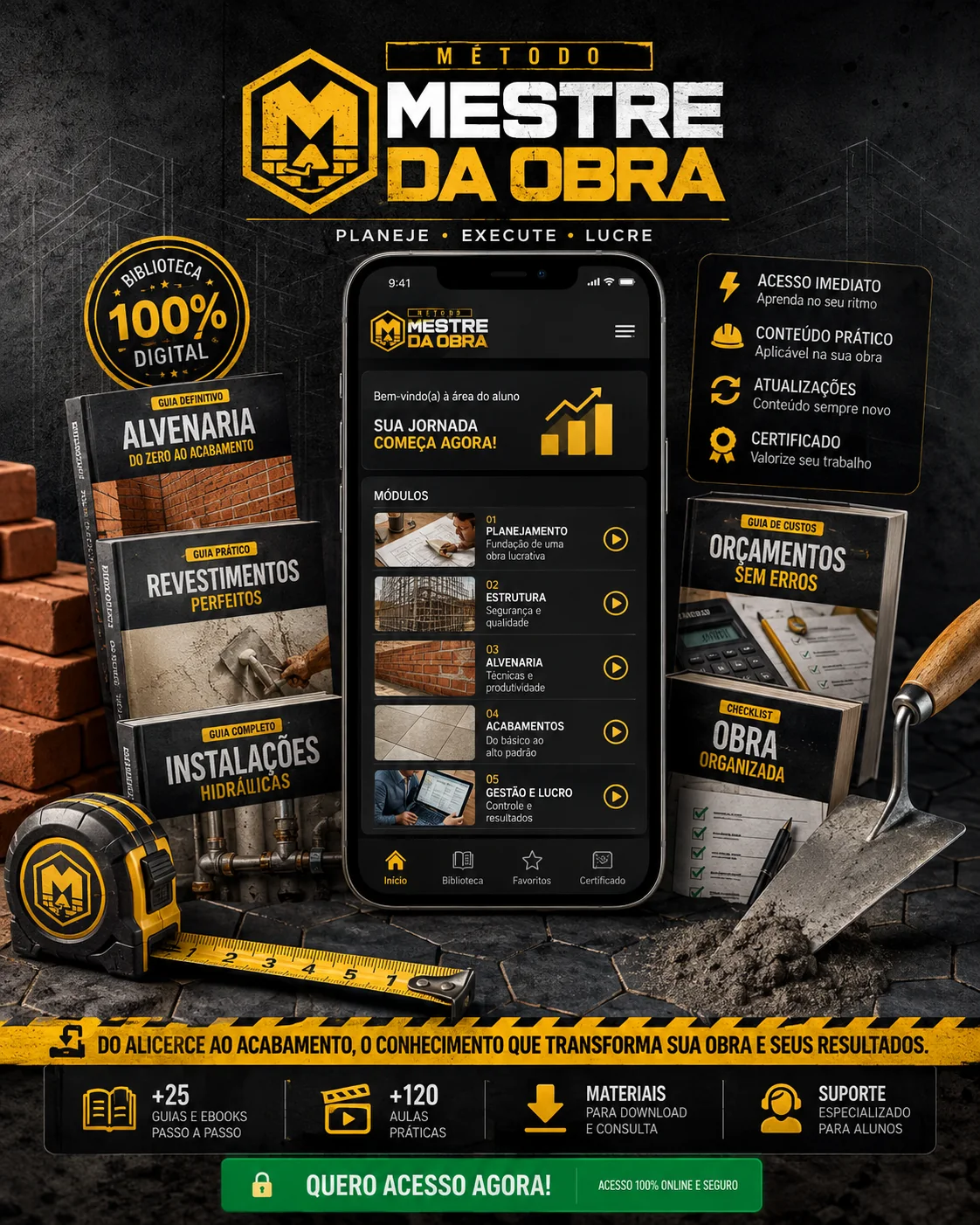 Método Mestre da Obra — biblioteca digital de conteúdos para construção residencial